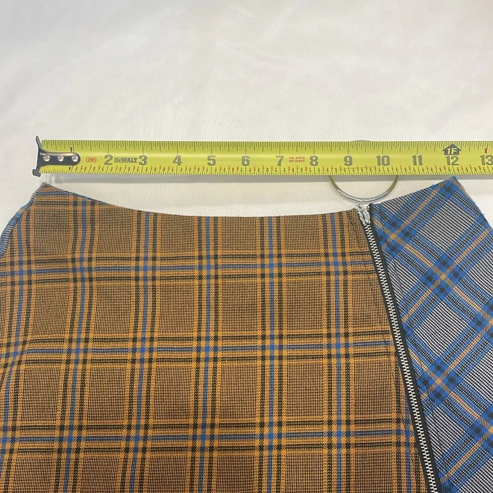 PrettyLittleThing Plaid School Girl Skirt 6 Academia Coquette Dark‎ Cottagecore